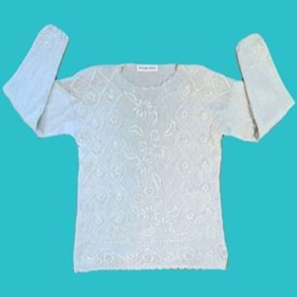 Victoria Sport Vintage Mint Green Embellished Sweater Preowned